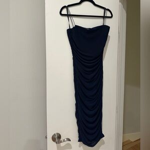 B. Darlin Womens Ruched Midi Dress